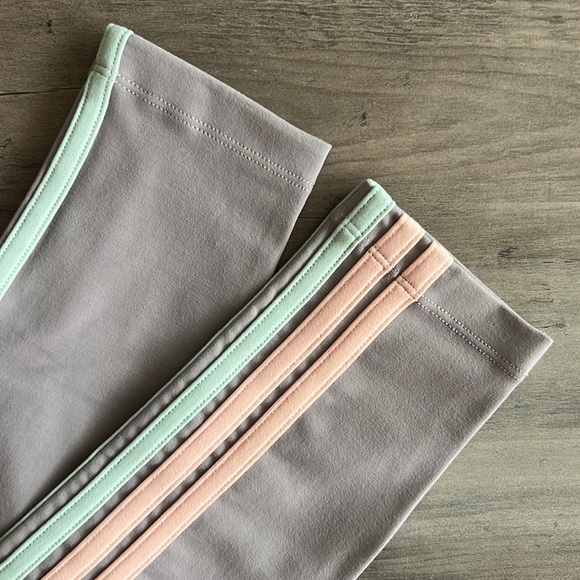 925fit Pastel Rainbow Stripe Leggings - Picture 2 of 7